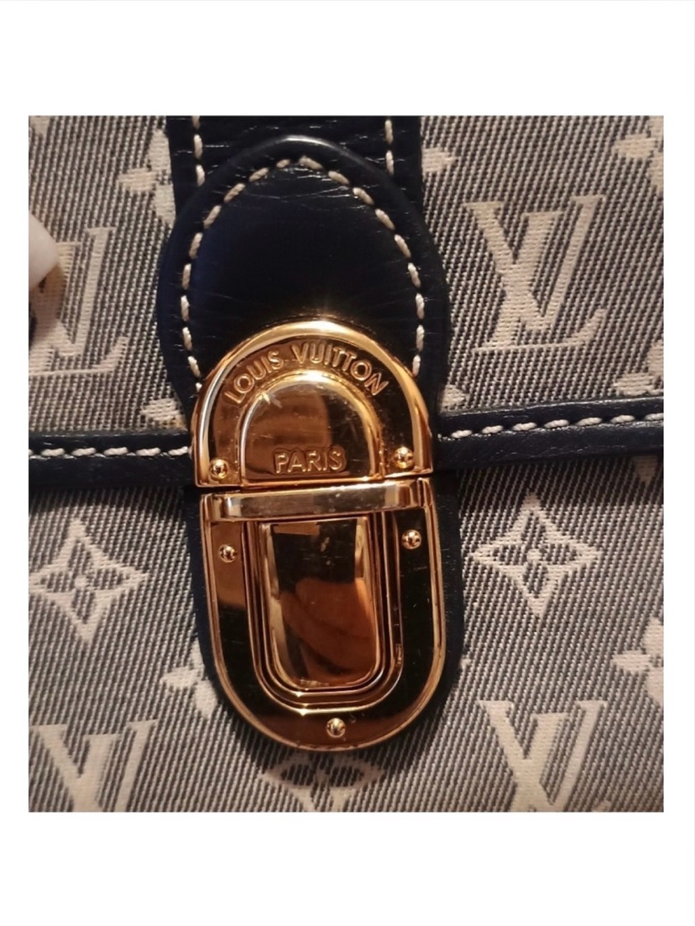 LOUIS VUITTON Mini Lin Monogram Clasp Wallet & Dust Bag, Authentic. EUC - Picture 13 of 17